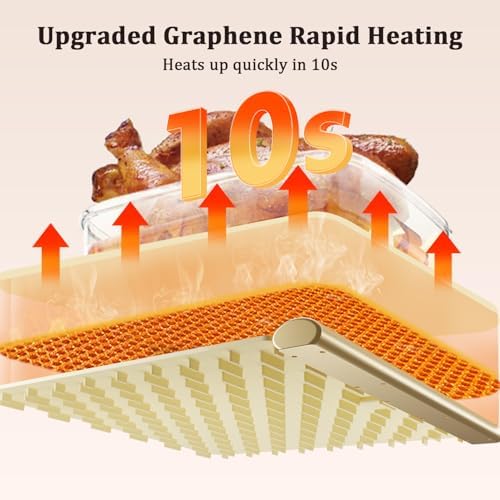 Warming Mat for Food, Electric Warming Tray, 6 Temp & Timer - Image 2