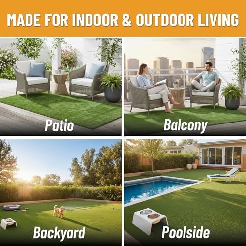 Ottomanson Artificial Grass Runner Natural 31" x 30' - Image 4