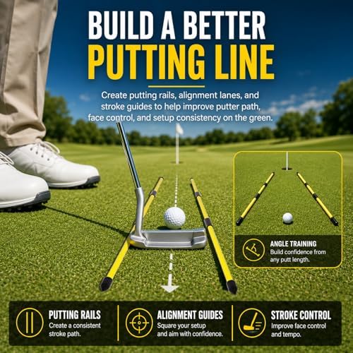 Collapsible Golf Alignment Sticks, 40 Inch Golf Alignment Rods - Image 5
