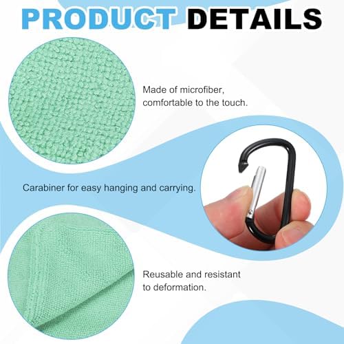 Small Microfiber Golf Towel, Pocket Golf Ball Towel - Image 3