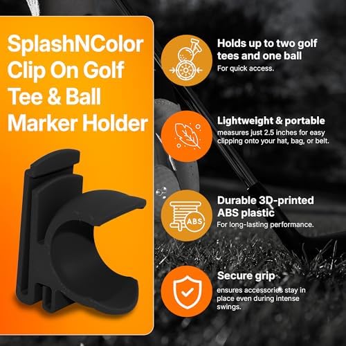 SplashNColor Golf Ball and Tee Holder - Image 3