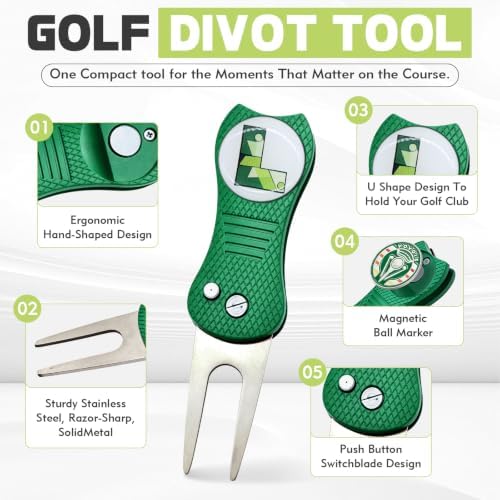 5-in-1 Fold Golf Divot Tool - Image 2