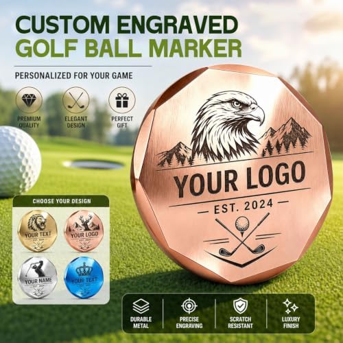 Custom Laser Engraved Golf Ball Marker - Image 3