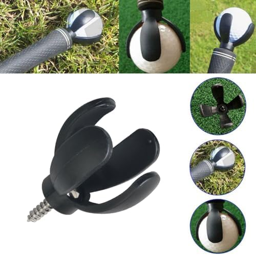 MEETOOT 4PCS 6cm Black 4 Forks Golf Mini Petal Putter Picker Golf Ball Pickup - Image 5