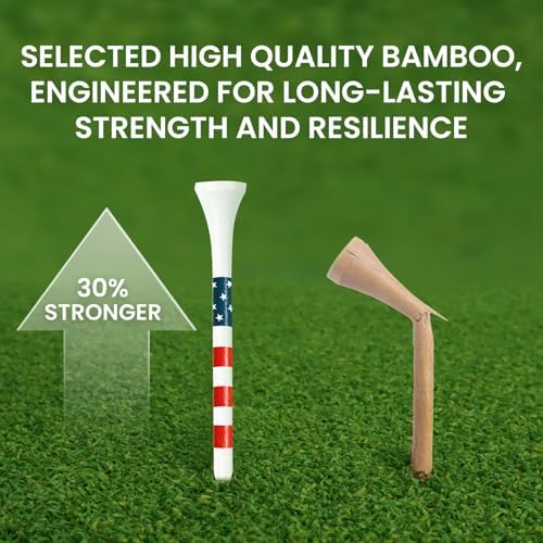 Premium Bamboo Wood Golf Tees Unique Box Design 18-Pack Per Box Value 18/72/180 - Image 6