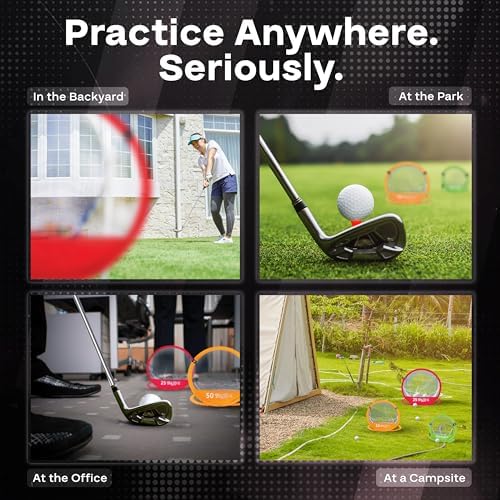 PGA Tour Golf Practice Aids By Golfgen: Premium Chipping Nets, Putting Rings - Image 6