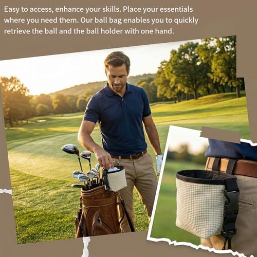 Cleaning Pouches with Waterproof Liner Detachable Clip Machine Washable Golf - Image 5