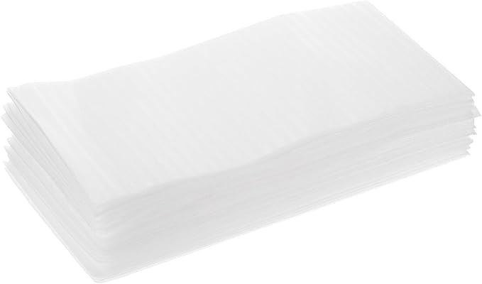 MECCANIXITY Foam Packing Pouches, 100 Pack 6x8 Inch White Bubble Pouches for Dishes, Furniture, Glasses, Cups, Moving Storage