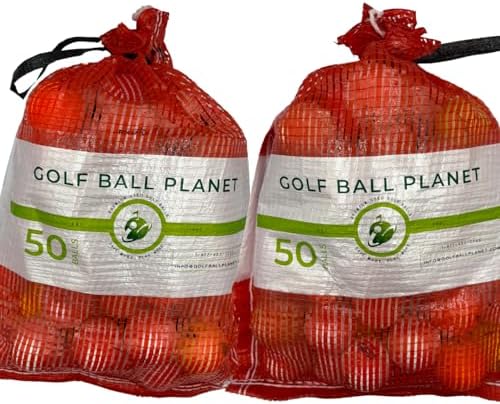100 Shag/Practice/Hit Away/Range Used Golf Ball Mix in Mesh Bag by GolfBallPlanet