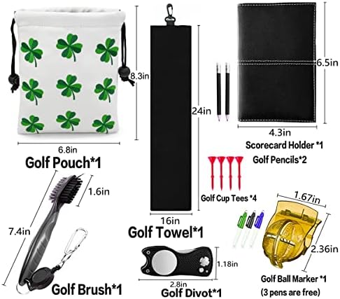 Golf Valuables Pouch Bag with Drawstrings Closure - Image 5