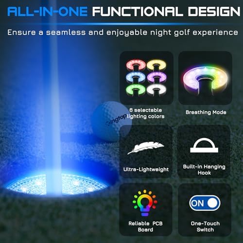 KINGTOP Battery-Operated LED Golf Hole Lights - Image 4