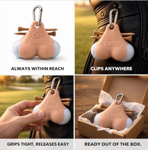 Golf Ball & Tee Holder Caddy – Clip-On Golf Accessory - Image 4