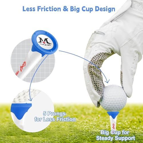 MAZEL Plastic Golf Tees 8 Pack｜Excellent Durability and Stability Plastic Tees - Image 2