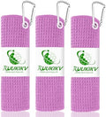 3 Pack 16" X 16" Golf Towels for Golf Bags by KuukikvDirect