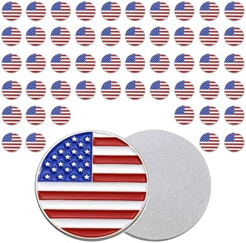 50 Pcs Golf Ball Markers, Markers Assorted Patterns Value Gift Set Mark Golf by BSTWARM