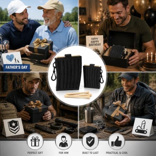 Golf Tee Holder, Spring-Loaded Golf Tee Carrier - Image 5