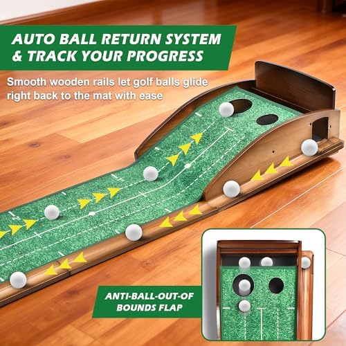 Putting Green Indoor, Extra Large & Wide Golf Putting Mats Practice Indoor - Image 2