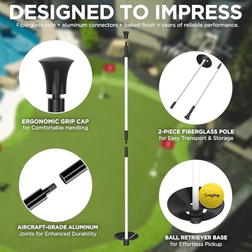 KINGTOP 3 ft Golf Flagstick and Hole Cup Sets - Image 5