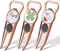 Amy Sport Golf Divot Repair Tool 7-in-1 Leather Grip 3 Pack by AmySport