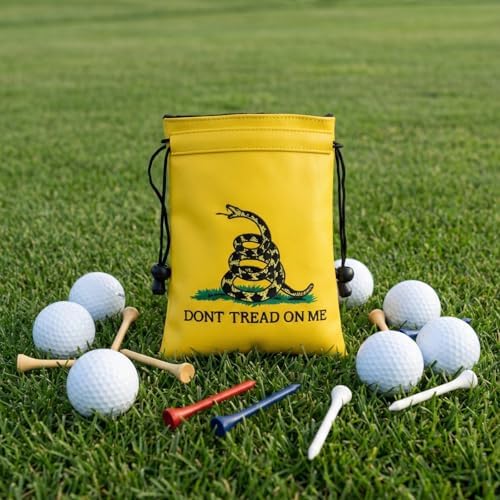Valuables Pouch Funny Golf Ball Pouch Bag w/Drawstrings - Image 3