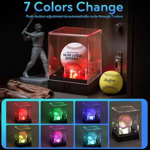 4 Pack Baseball Display Case - Image 3