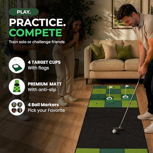 Golf Putting Mat: Indoor Putting Green - Image 5