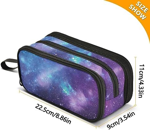 ZAZYXTJ Galaxy Pencil Case Large Capacity Pencil Pouch - Image 3