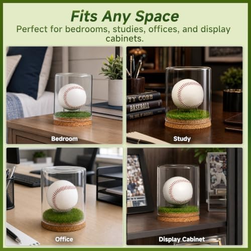 Rocalt Baseball Display Case, Real Glass Holder - Image 5