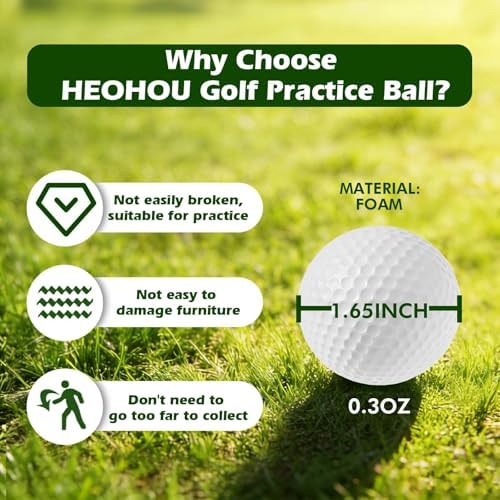 Foam Practice Golf Balls Backyard, Soft Training Golf Balls Indoor Outdoor - Image 2