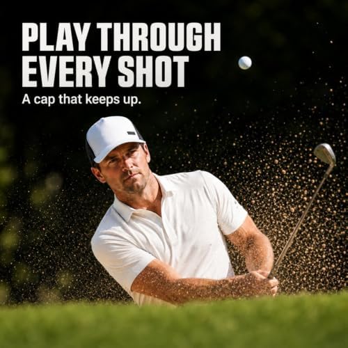 TOP-EX Men's Performance Snapback Hat, Water-Resistant, Breathable Golf Cap - Image 2