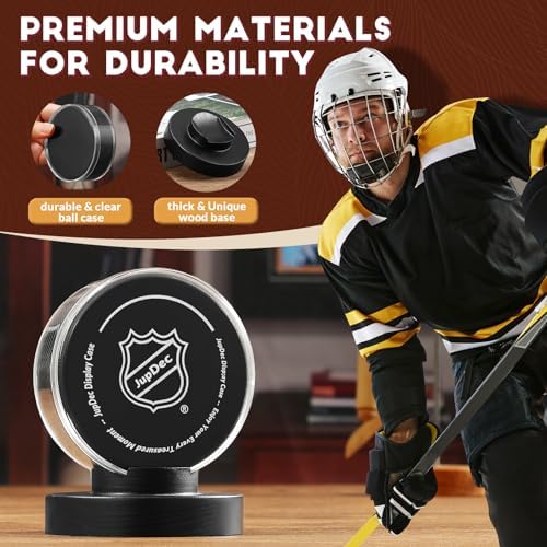 JupDec Hockey Puck Display Case Acrylic Clear Holder - Image 3