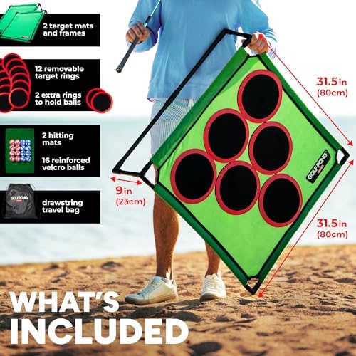 Golf Pong Chipping Game for Men, Women & Family, 2 Boards, No Club - Image 3