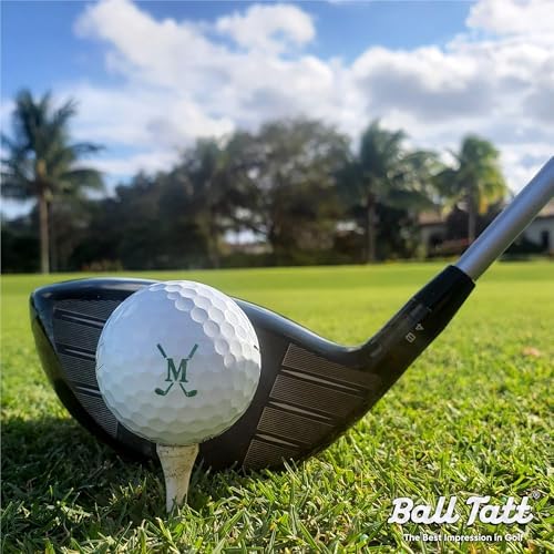 Golf Ball Stamp Personalized Monogram Initial Self-Inking Marker Quick Dry - Image 2