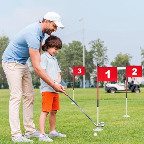 6 Golf Flagstick Set, Putting Green Flags - Image 5