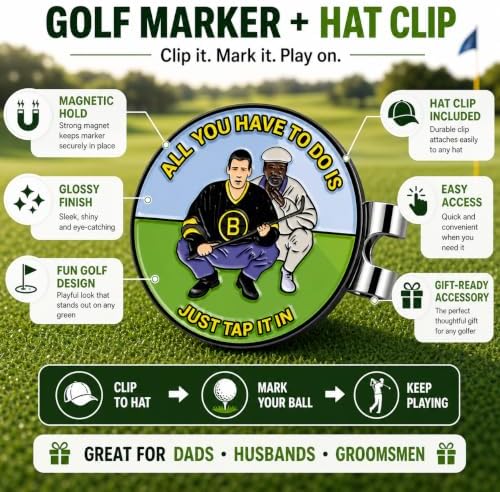 Ultimate Happy and Chubbs Gilmore Golf Ball Marker and Magnetic Hat Clip - Image 6