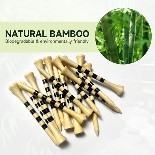 100 Pcs 3-1/4" Natural Bamboo Golf Tees, Biodegradable - Image 4