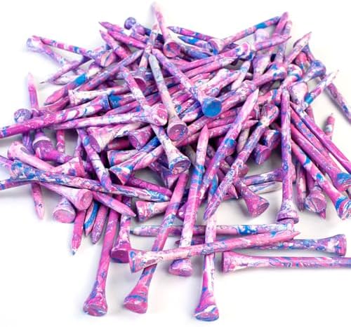 MYKUJA Wood Golf Tees 3-1/4, 2-3/4 inch Golf Tees 100 Pack, Highly Bright - Image 6