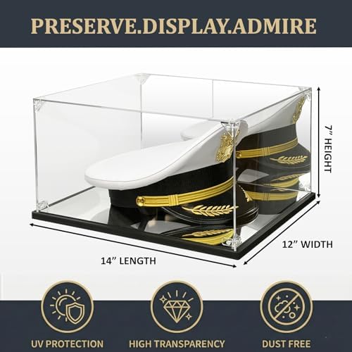 Police & Military Hat Acrylic Display Case - Image 3