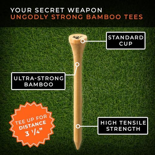 Frogger Green Monsters Premium Golf Tees, Made from Ultra-Strong and - Image 2