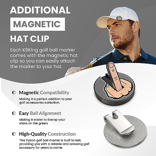 Ultimate Middle Finger Golf Ball Marker | Magnetic Hat Clip | Alignment Ball - Image 4