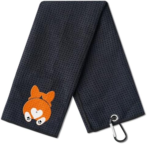 Corgi Gifts Golf Towel, Golf Accessory by CybGene