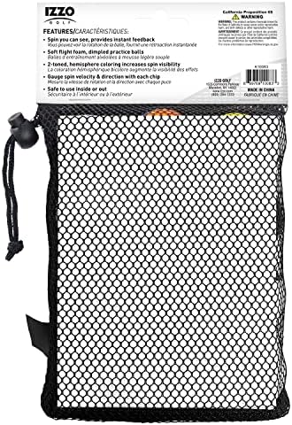 Izzo Golf Tru Spin Foam Practice Balls - - Image 3