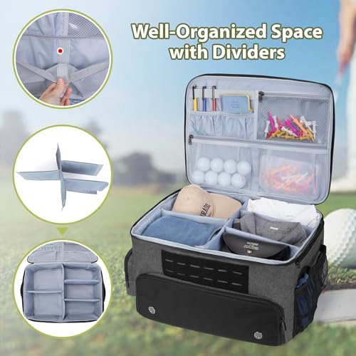 GOBUROS Golf Trunk Organizers for Car Truck SUV, Golf Storage Bag for Men - Image 2