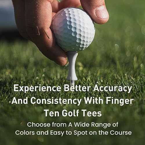 FINGER TEN Plastic Golf Castle Tees 100 Pack - Image 6