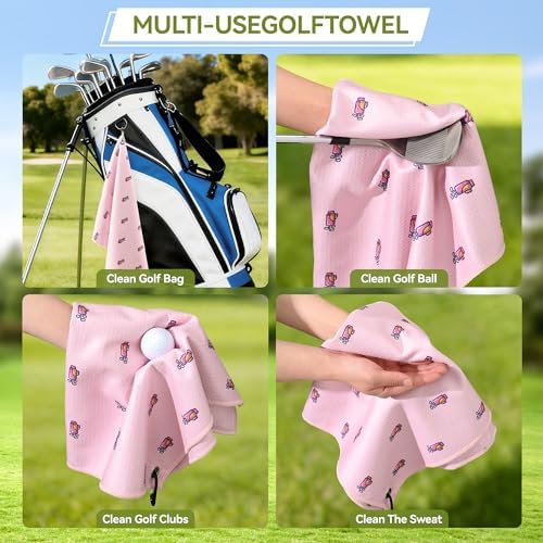 Mile High Life Fun Print Golf Towel 16x24in, Microfiber Waffle - Image 5