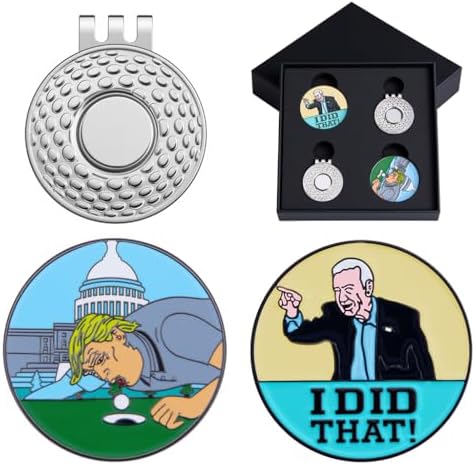 【Funny Golf Ball Markers Magnetic Hat Clips】 Hilarious Novelty Gift by Unknown