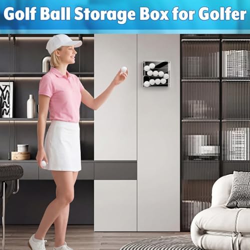 Golf Ball Display Case for 12 Balls, Automatic Rolling Golf Ball Dispenser - Image 5