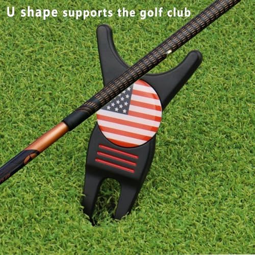 Golf Divot Repair Tool with Removable Magnetic Golf Ball Marker Alignment - Image 4