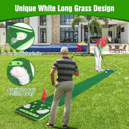 Golf Putting Game Set, Putting Green Mat - Image 3