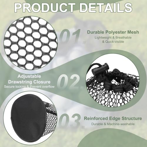 Golf Ball Storage Bag Nylon Mesh Golf Pouch - Image 3